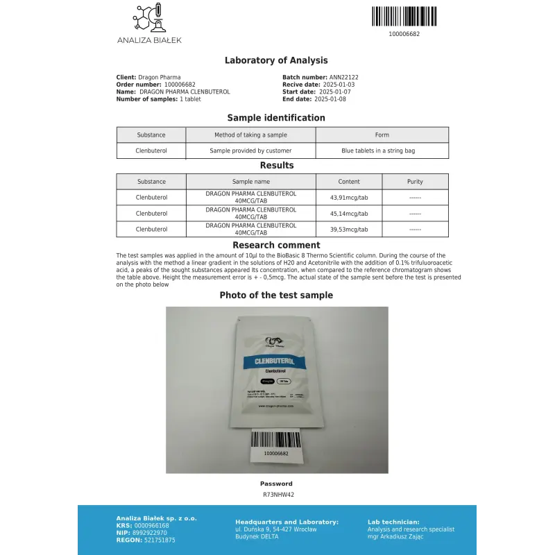 CLENBUTEROL 40mcg