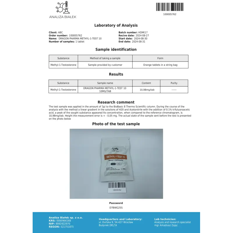 METHYL-1-TEST 10