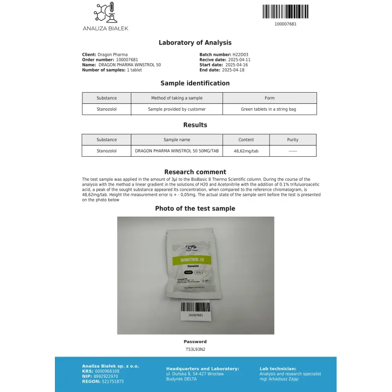 WINSTROL 50mg